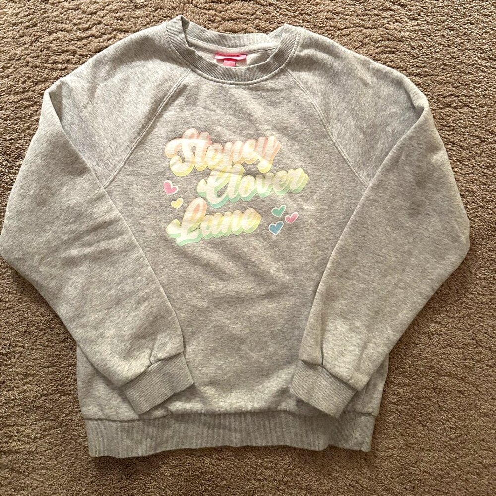 Stoney Clover Lane for Target Gray Crewneck Sweatshirt Size XS EUC!